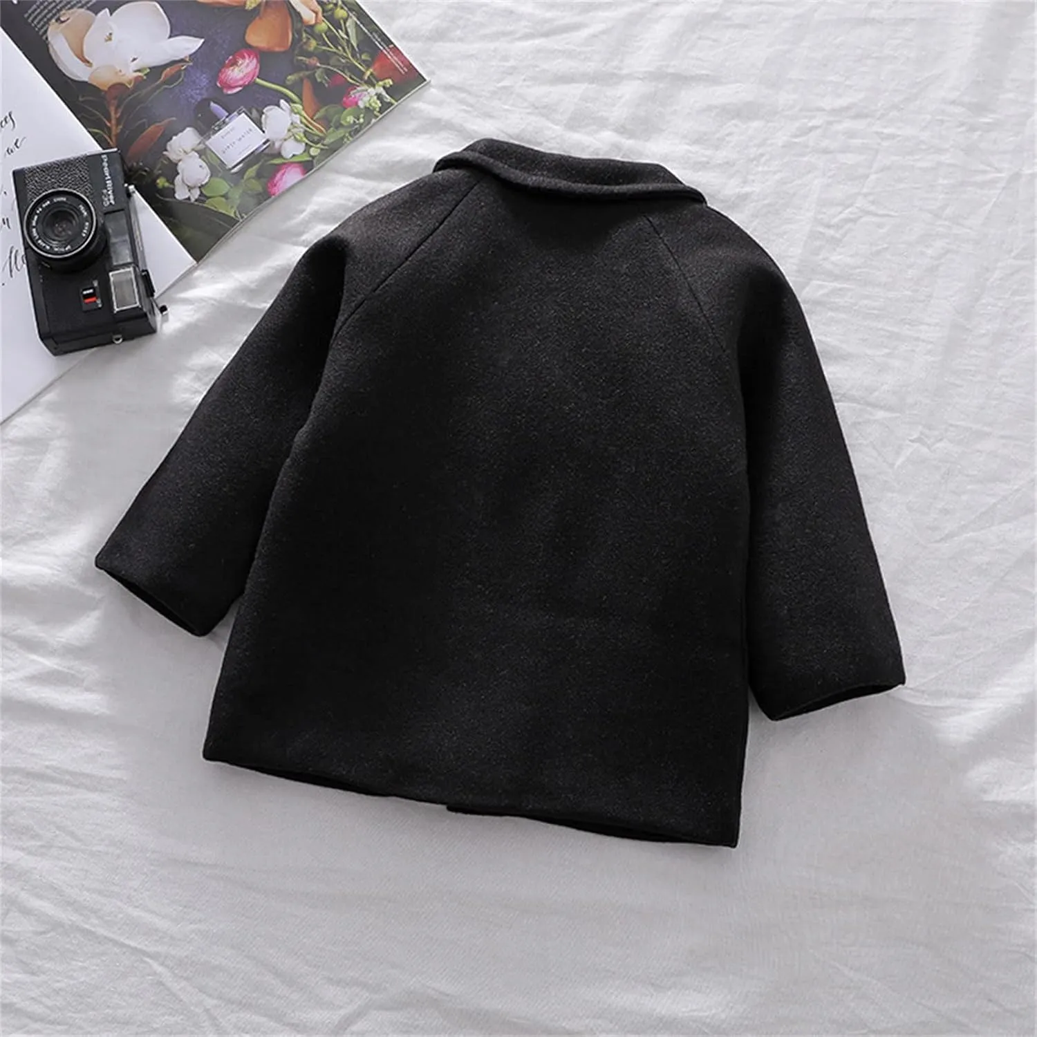 1-5 Years Windproof Winter Toddler Coat Wool Kids Outerwear Girls Blends Jacket Warm Baby Girls Coat&Jacket