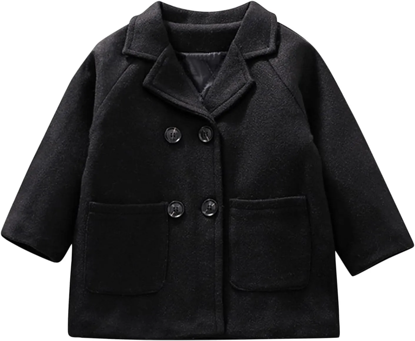 1-5 Years Windproof Winter Toddler Coat Wool Kids Outerwear Girls Blends Jacket Warm Baby Girls Coat&Jacket