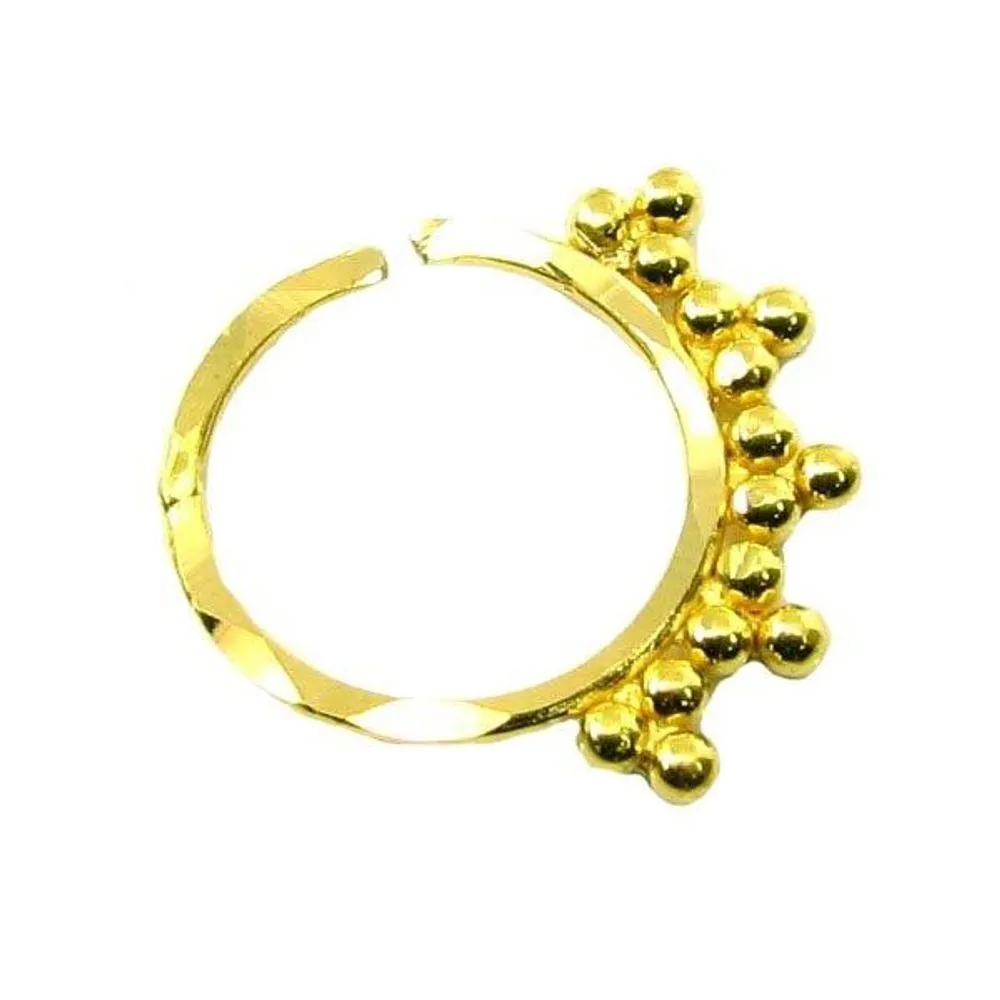 22k Real Gold Nose Ring (Nath)