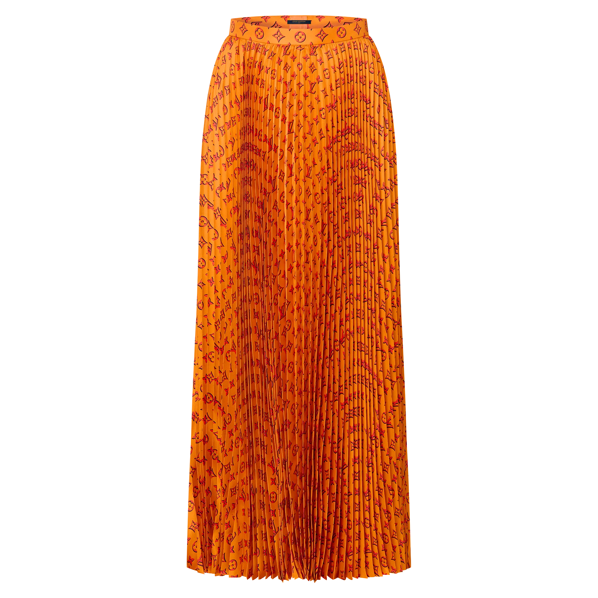 3D Monogram Pleated Skirt