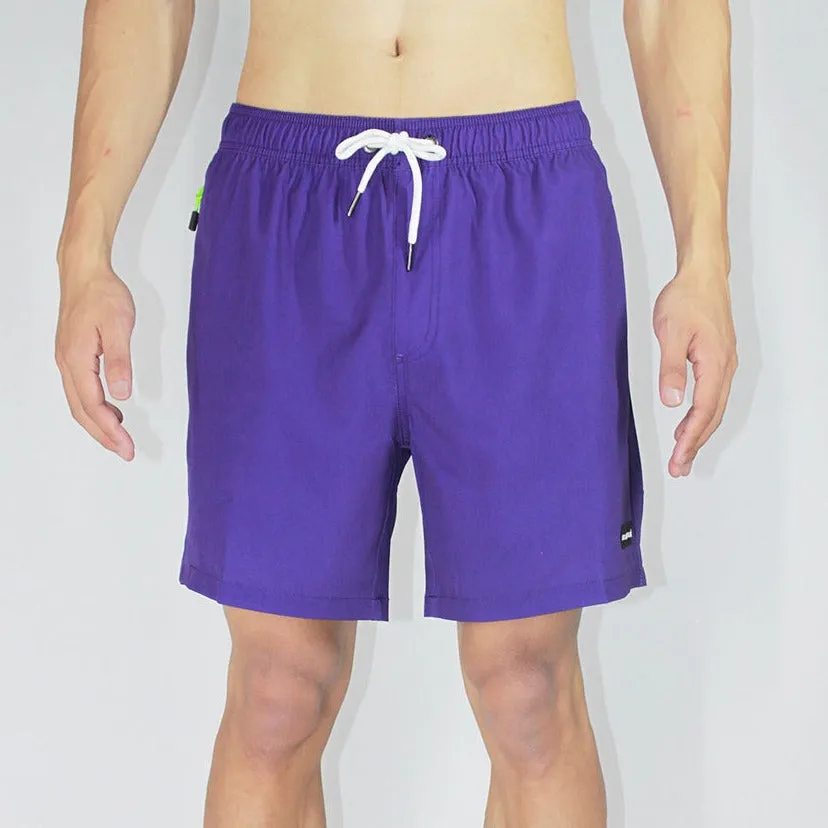 6“ Stretch Solid Volley Shorts - LAVANA (3 for 100$)