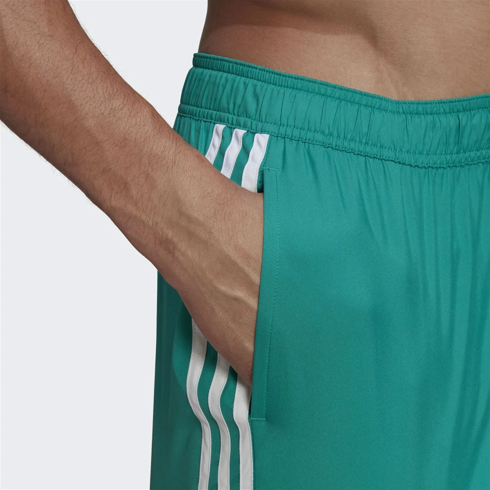 adidas 3-Stripes CLX Swim Shorts - Green