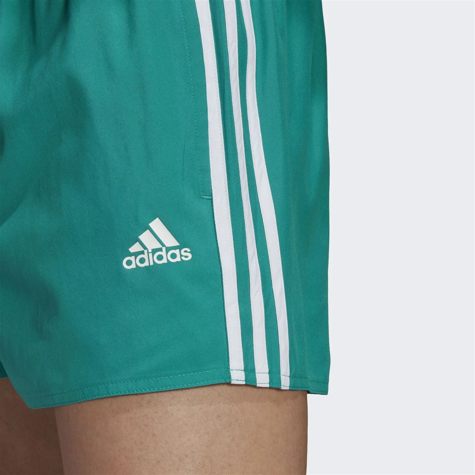 adidas 3-Stripes CLX Swim Shorts - Green