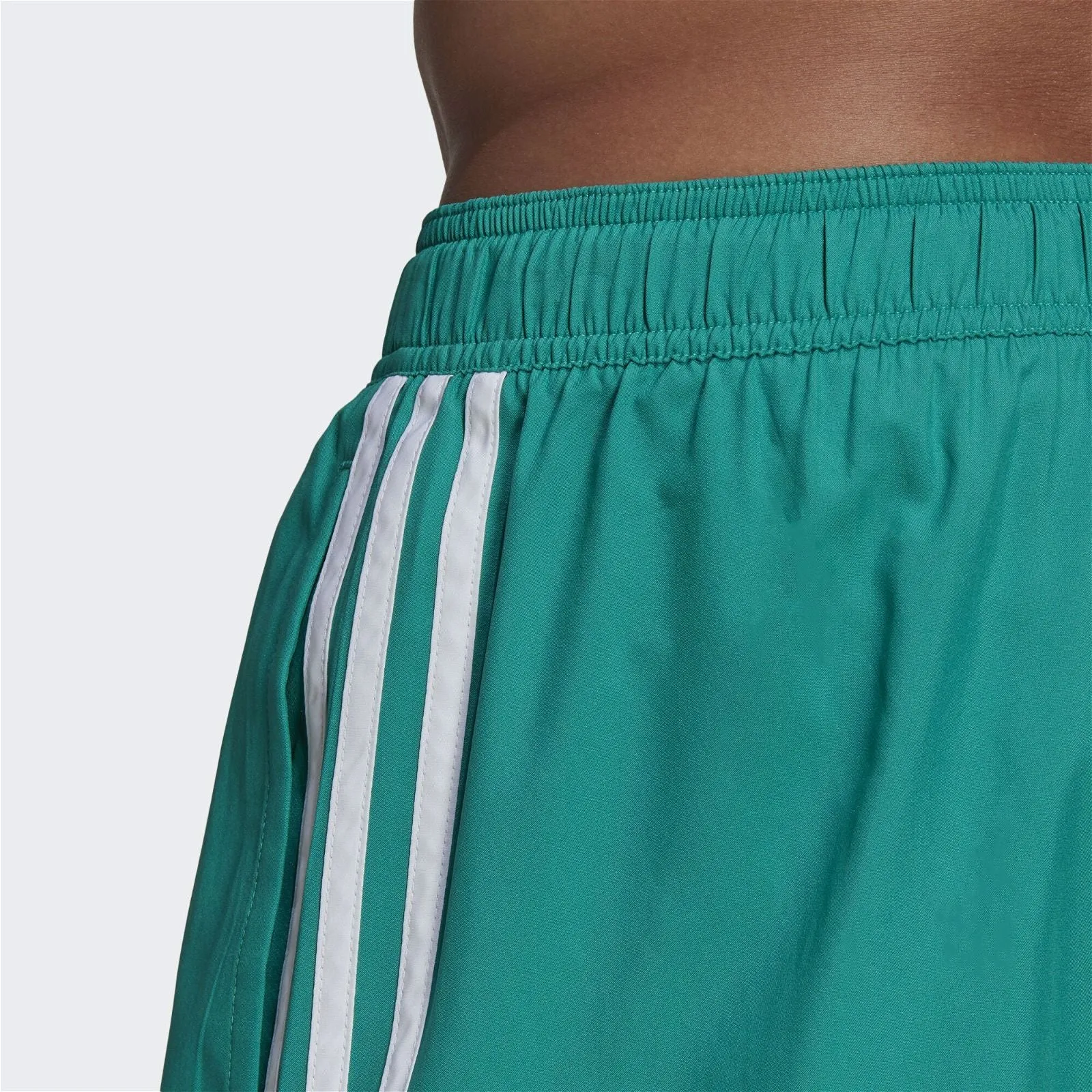 adidas 3-Stripes CLX Swim Shorts - Green