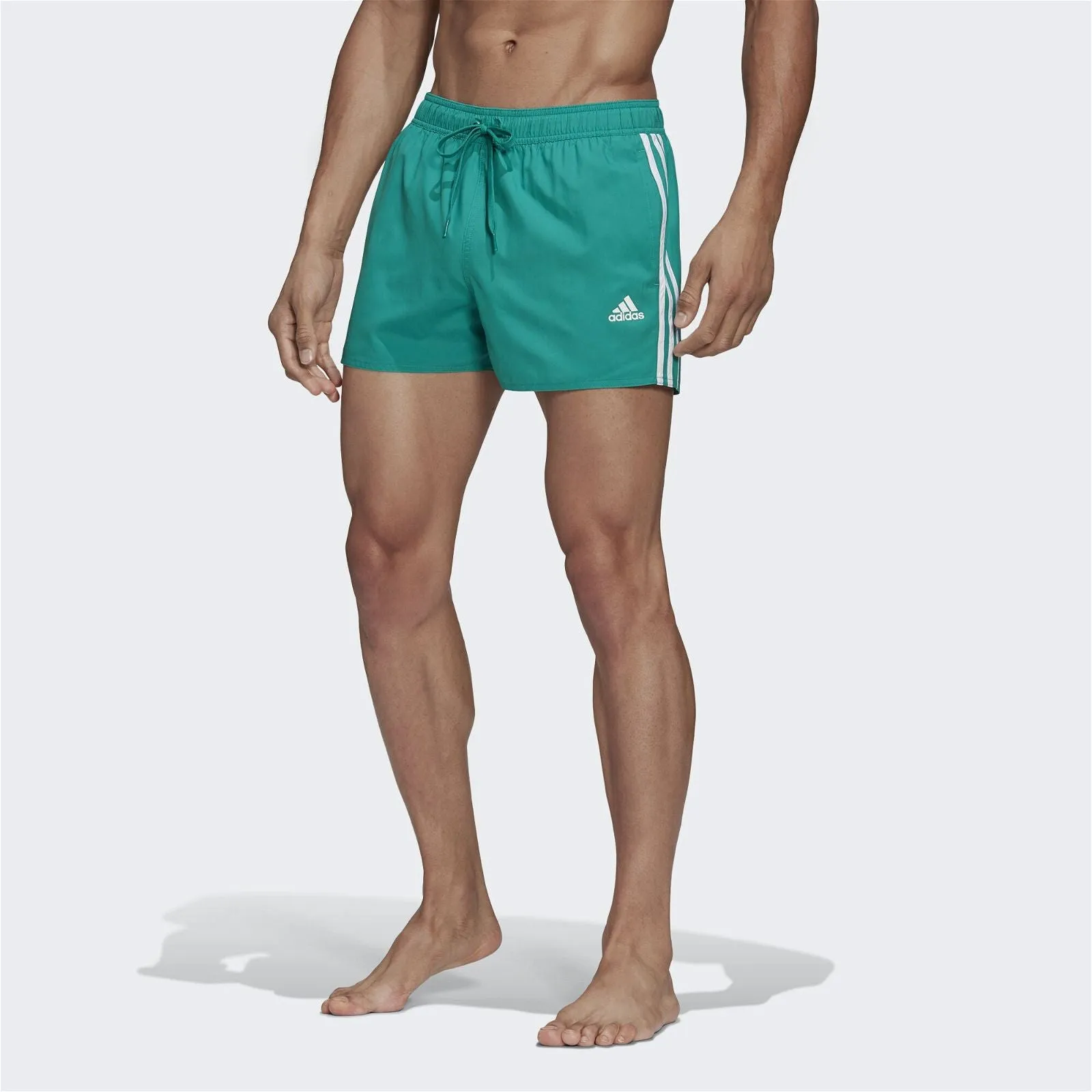 adidas 3-Stripes CLX Swim Shorts - Green