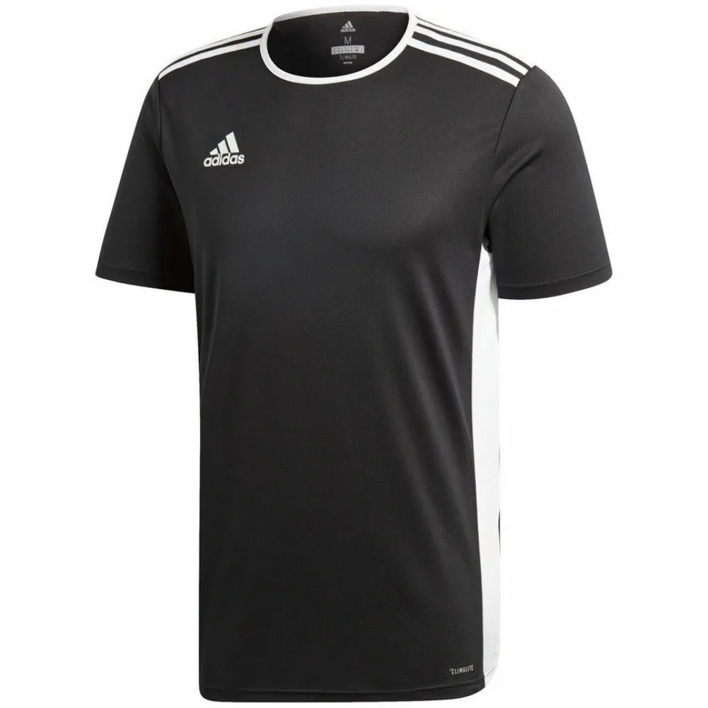 Adidas Men's T-Shirt Entrada 18 Climalite Aeroready Crew Sports Gym Workout Top