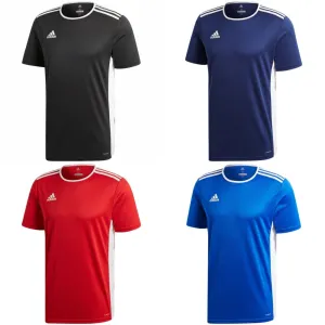 Adidas Men's T-Shirt Entrada 18 Climalite Aeroready Crew Sports Gym Workout Top