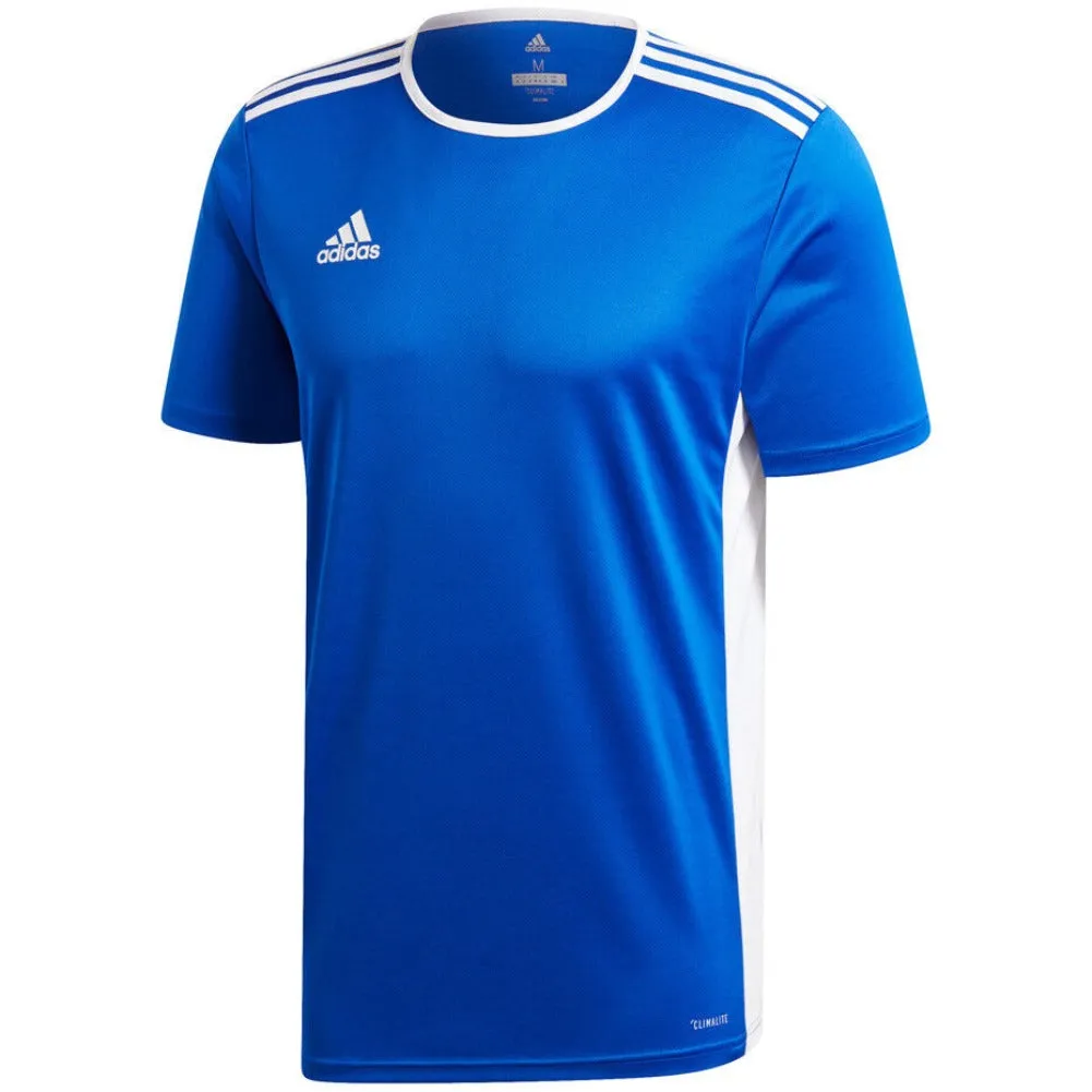 Adidas Men's T-Shirt Entrada 18 Climalite Aeroready Crew Sports Gym Workout Top