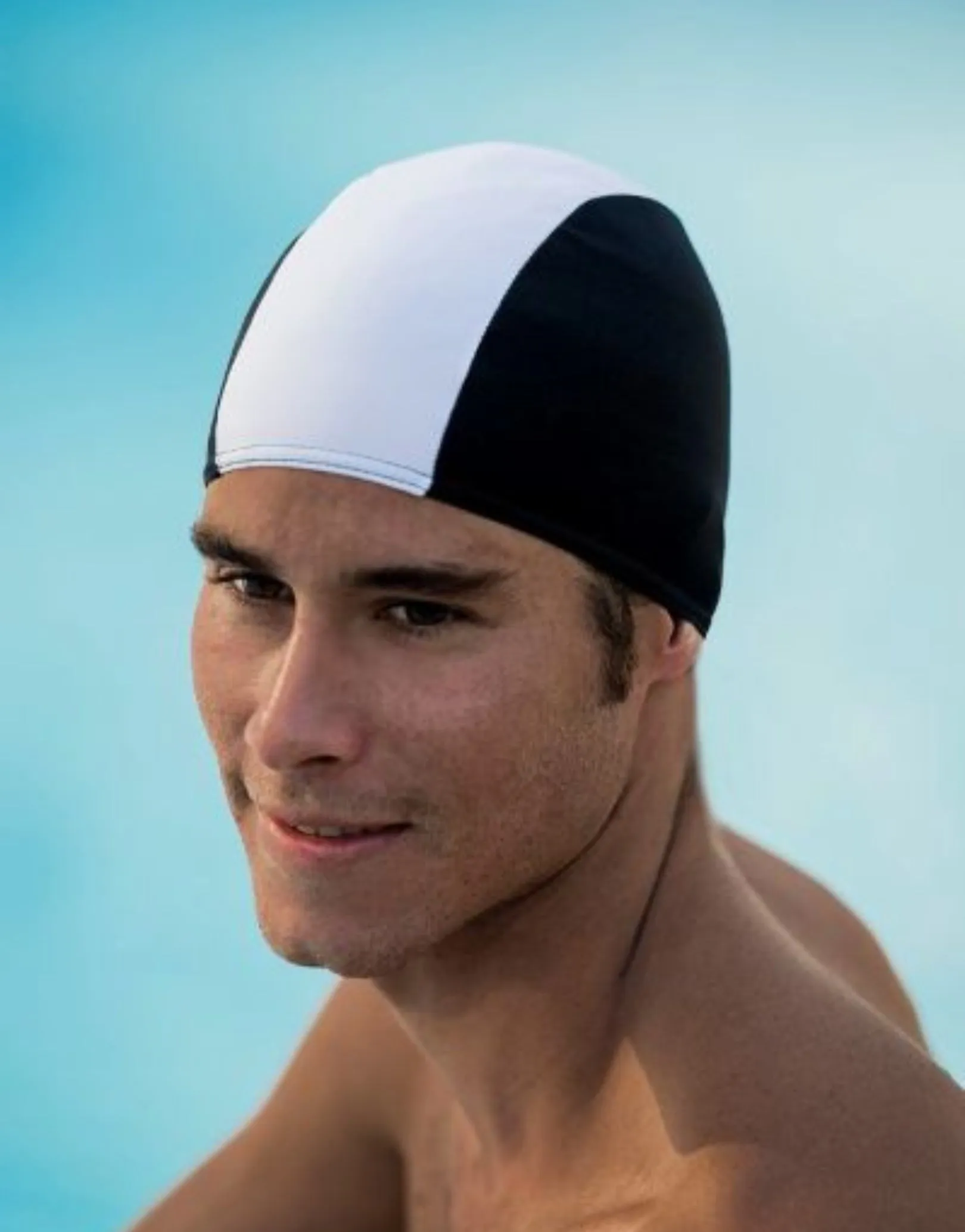 Adult Polyester Fabric Swim Cap