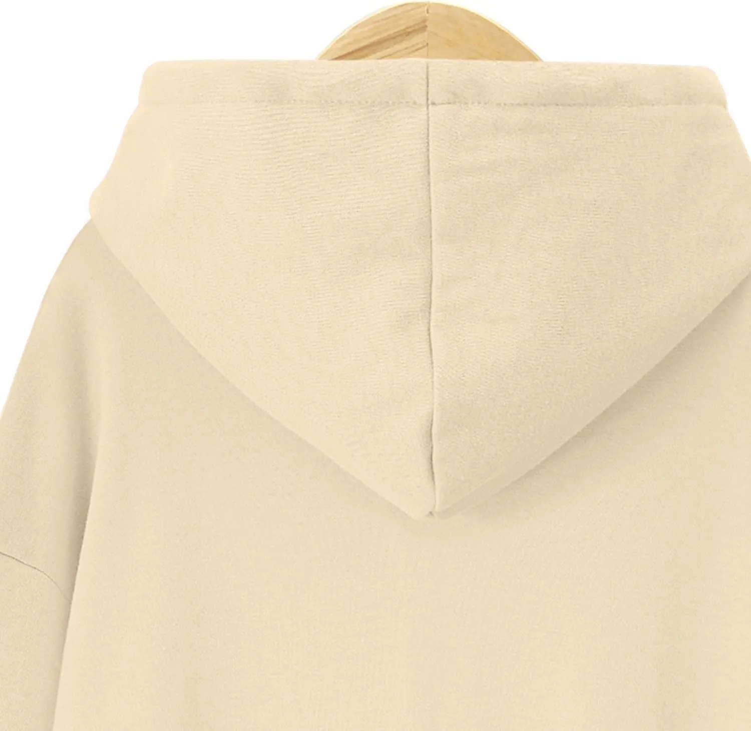 Akklian Women's Hoodie Sweatshirt Dress Knee Length Long Pullover Tops Split Hem Drawstring Hoodies Fall Winter Plush Sweater
