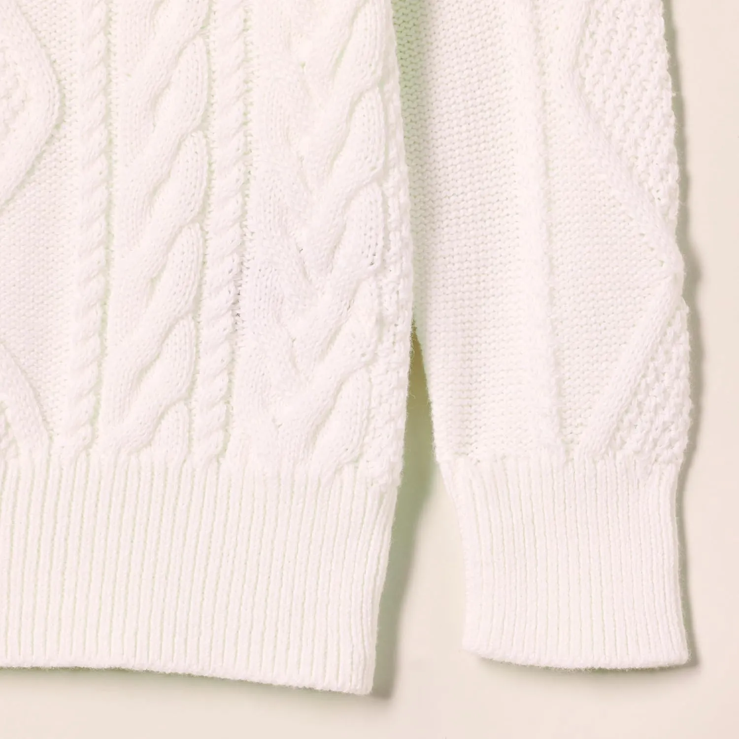 Amazon Essentials Boys and Toddlers' Quarter-Zip Cable-Knit Relaxed-Fit Sweater