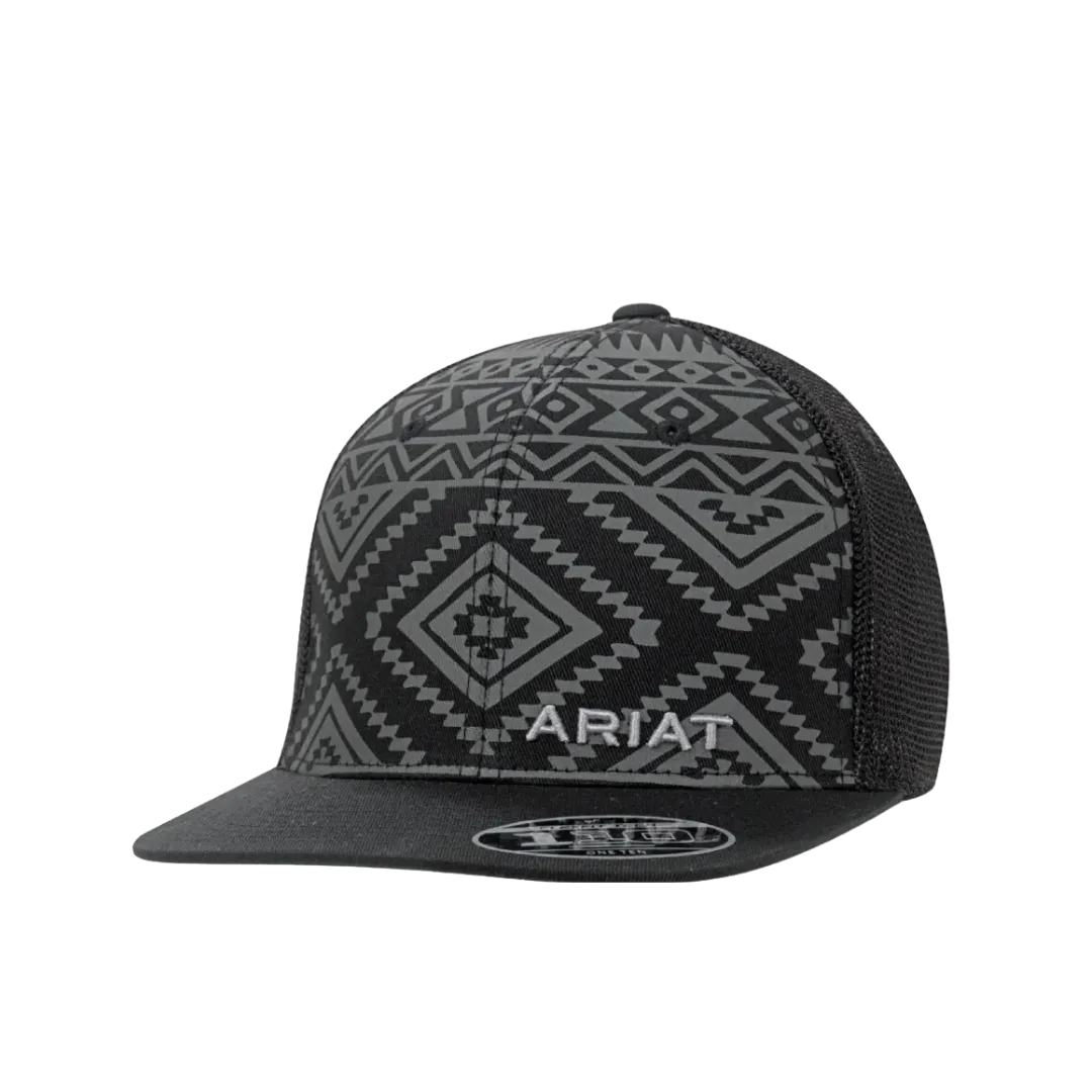 Ariat M&F Flex Fit 110 Black Aztec Mesh Cap