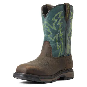 Ariat Men's WorkHog XT BOA WP Carbon Toe Work Boot - Bruin Brown/Dark Forest 10038924