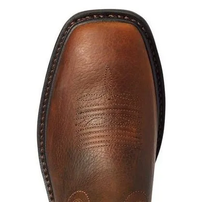 Ariat Men's WorkHog XT Cottonwood Soft Toe Work Boots - U-Turn Entry, ATS Max, Energy Max Insole, 90° Heel