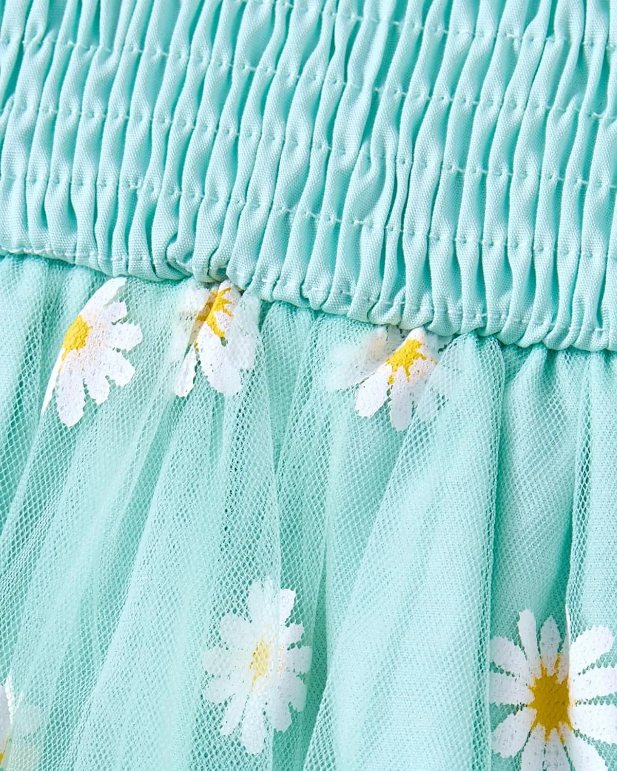 Baby Girl Clothes Toddler Girls Tulle Dress Infant Ruffle Halter Smocked Dresses Casual Sundress Summer Girls Outfit