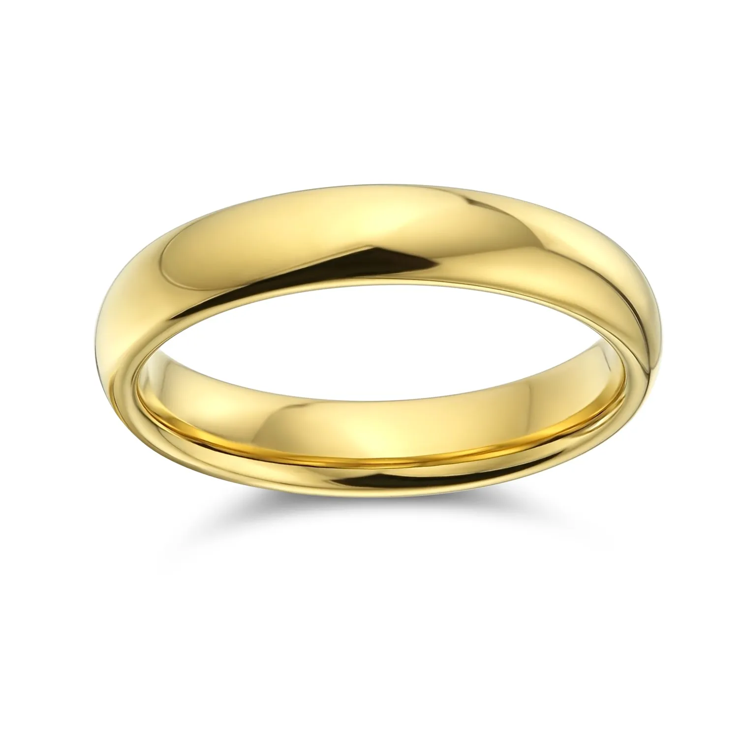 Basic Dome Tungsten Wedding Band Black Rose Gold Titanium Comfort Fit Ring for Men