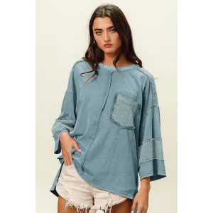 BiBi High-Low Washed T-Shirt