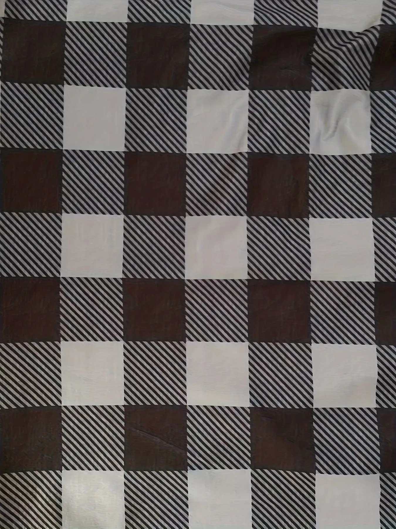 Black and Gray Plaid Shirt