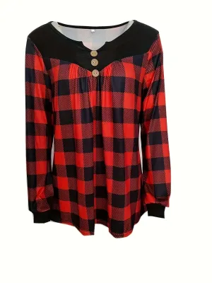 Black and Gray Plaid Shirt