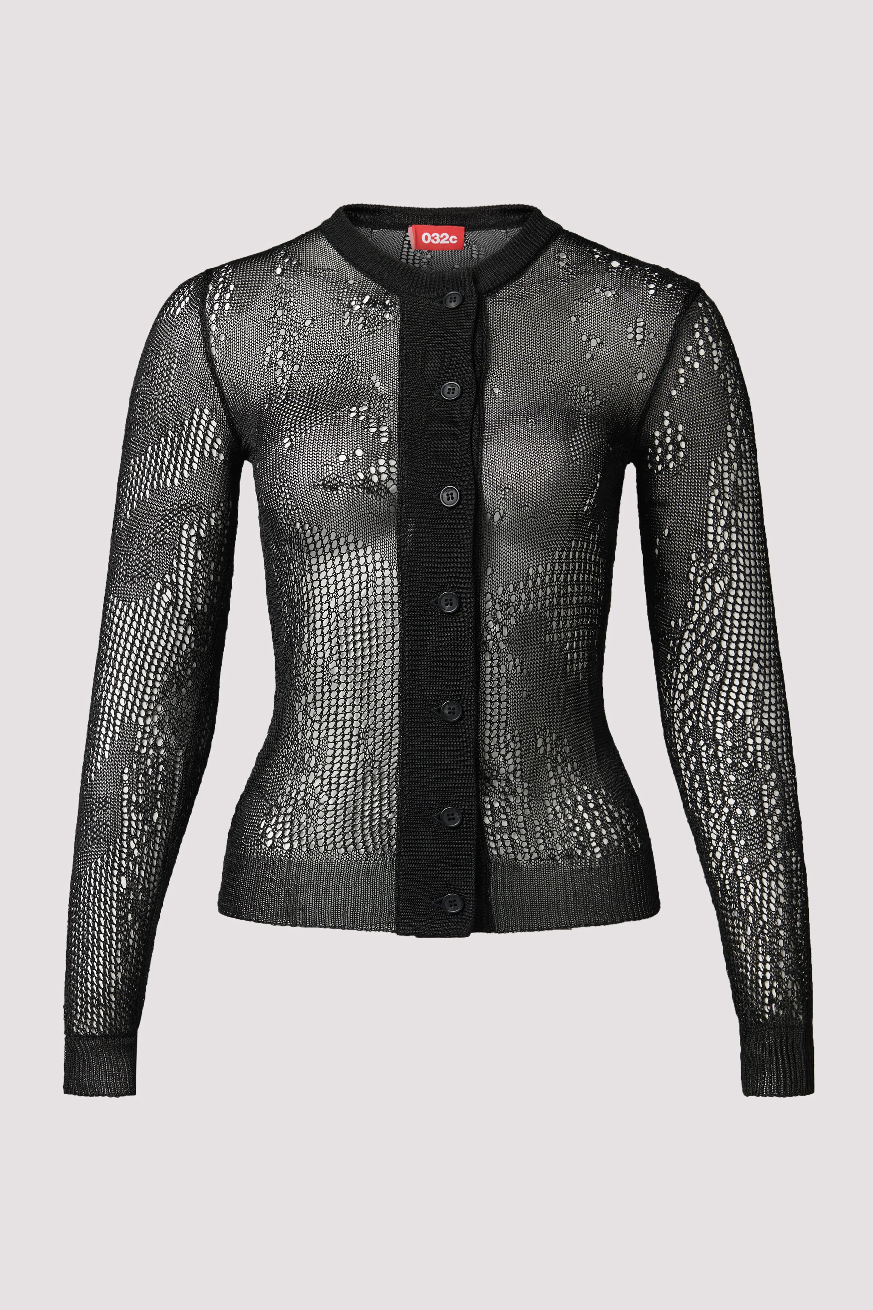 Black Fractured Cardigan