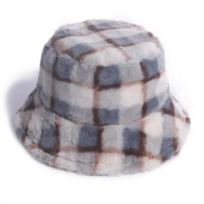Blue Plaid Bucket Hat