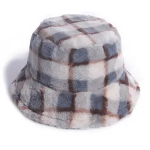 Blue Plaid Bucket Hat
