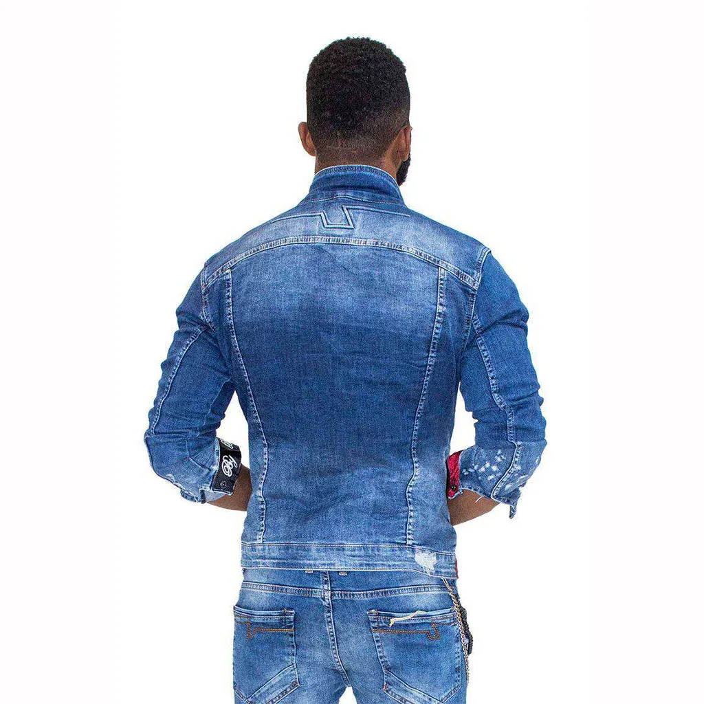 Bogart Man Torn Denim Jacket