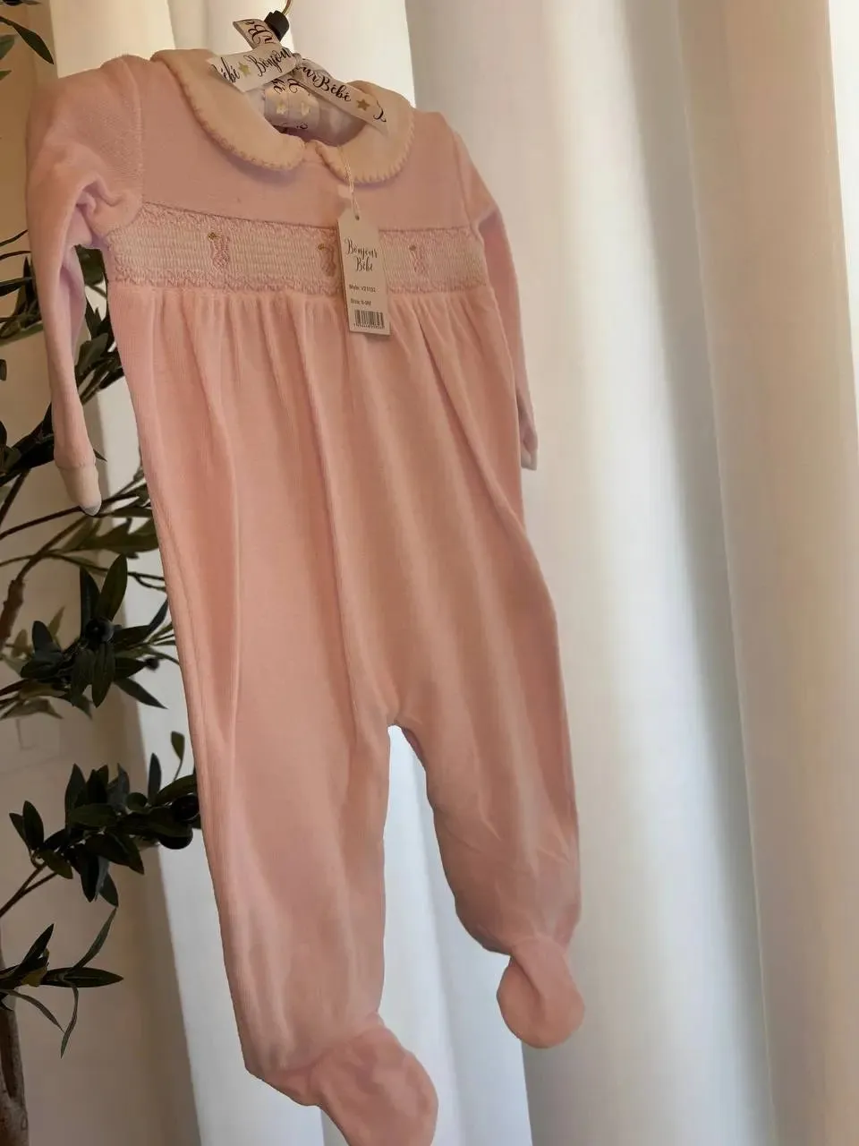 Bonjour Bebe Fleece Overall Baby Girl