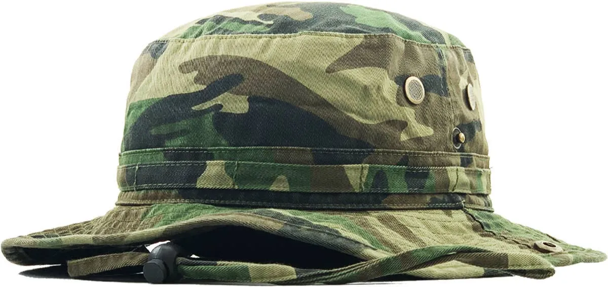 Boonie Hat With String, L/XL, Camouflage