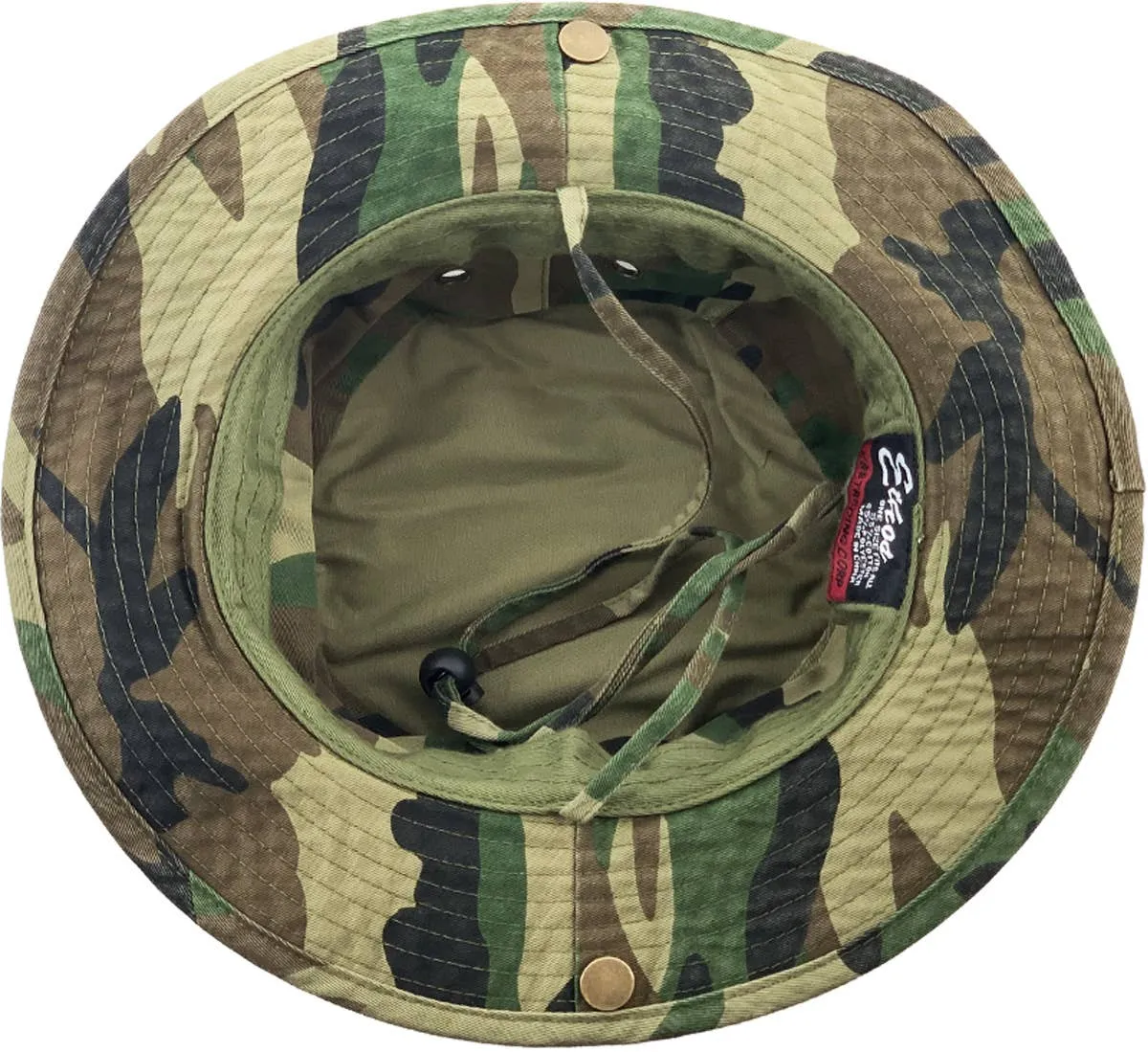 Boonie Hat With String, L/XL, Camouflage