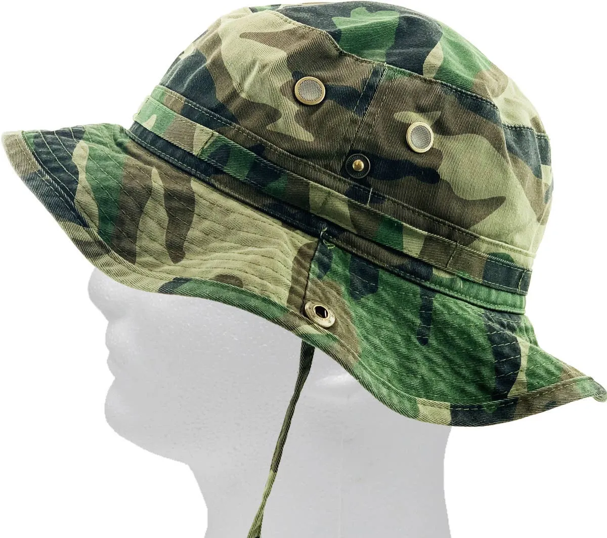 Boonie Hat With String, L/XL, Camouflage