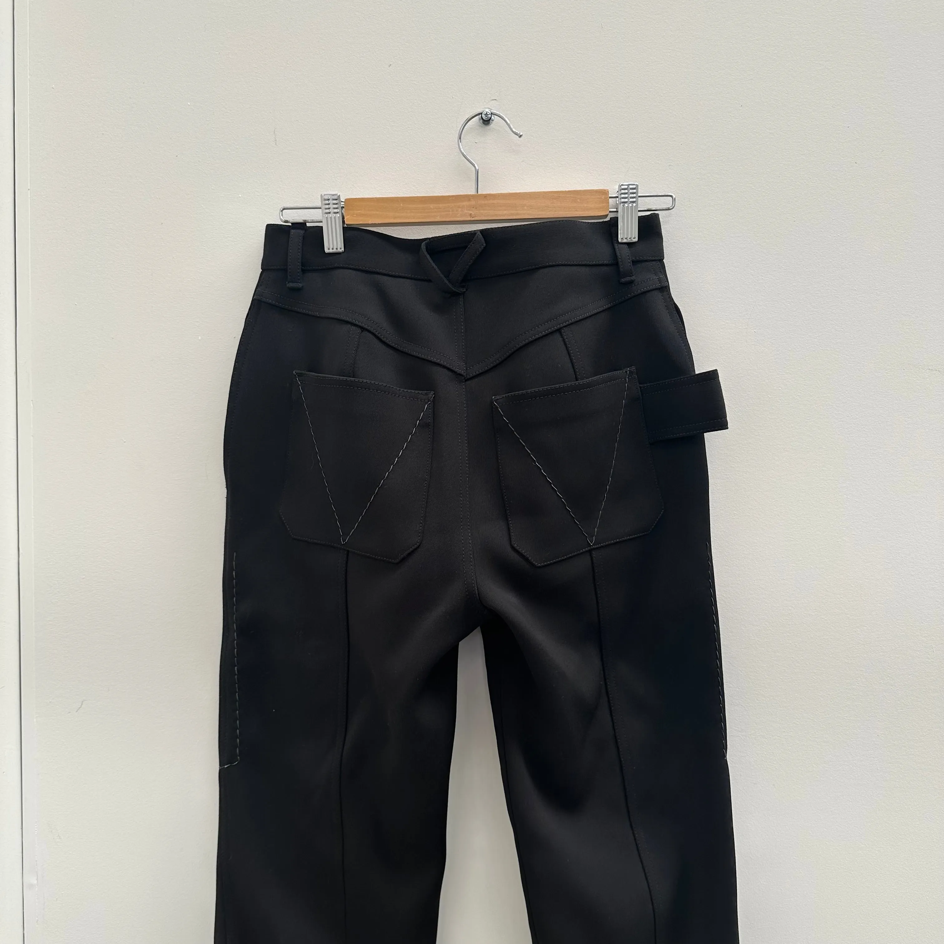 Bottega Veneta Bonded Stretch Cavalry Slim Trousers (Size 38 Womens)