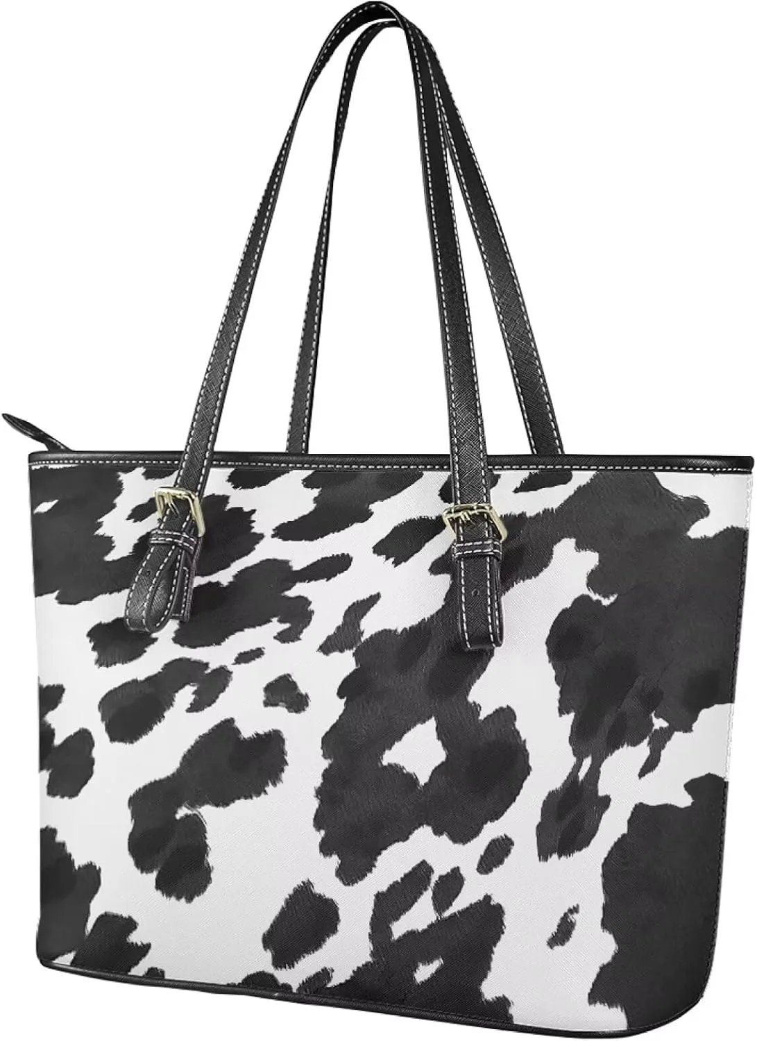 Briefcase for Women PU Leather Laptop Bag, Boho Tribal Shoulder Work Tote Purse Zipper Shoulder Bag Handbag