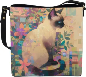 Bucket Bag Vegan Leather Shoulder Purses for Women, Fox Print Tote Shoulder Bags Zipper Crossbody Bag