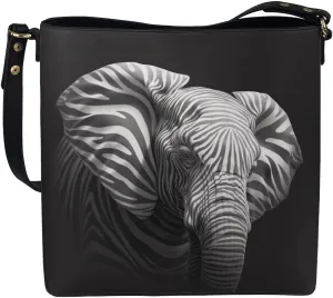 Bucket Bag Vegan Leather Shoulder Purses for Women, Fox Print Tote Shoulder Bags Zipper Crossbody Bag