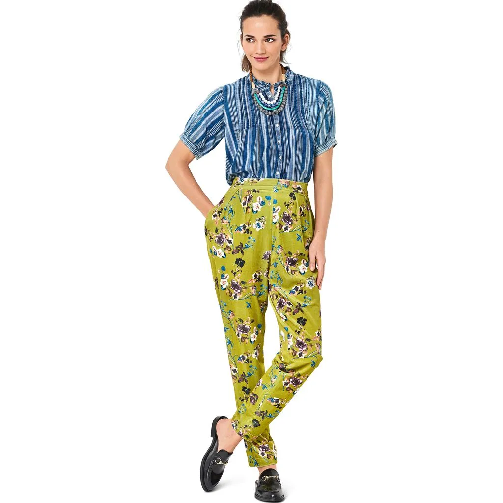 Burda Style Pattern 6110 Misses' Trousers and Pants B6110