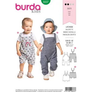 Burda Style Pattern B9337 Baby's Bidded Trousers