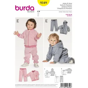 Burda Style Pattern B9349 Baby's Jogging Suit