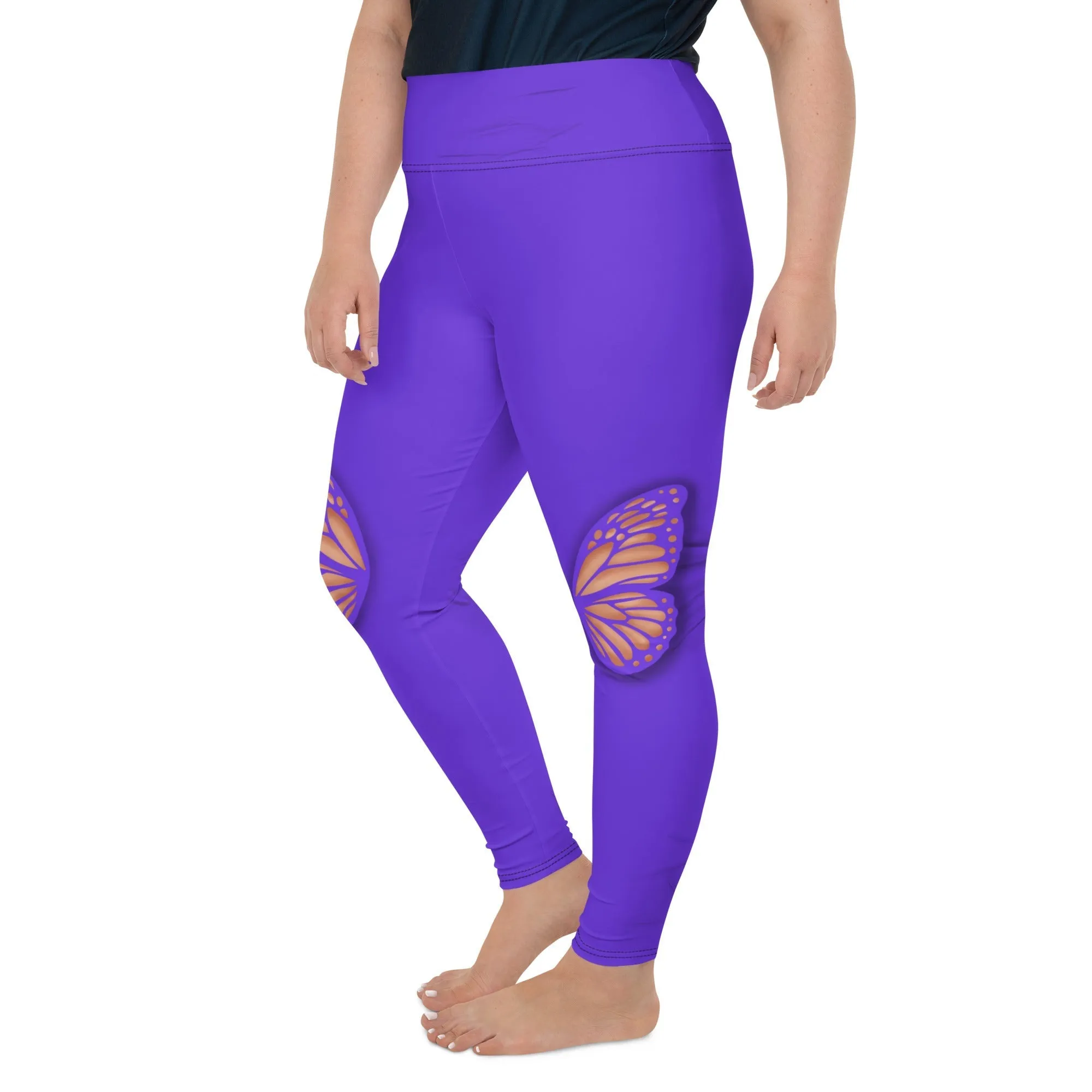 Butterfly Cut Out Plus Size Leggings