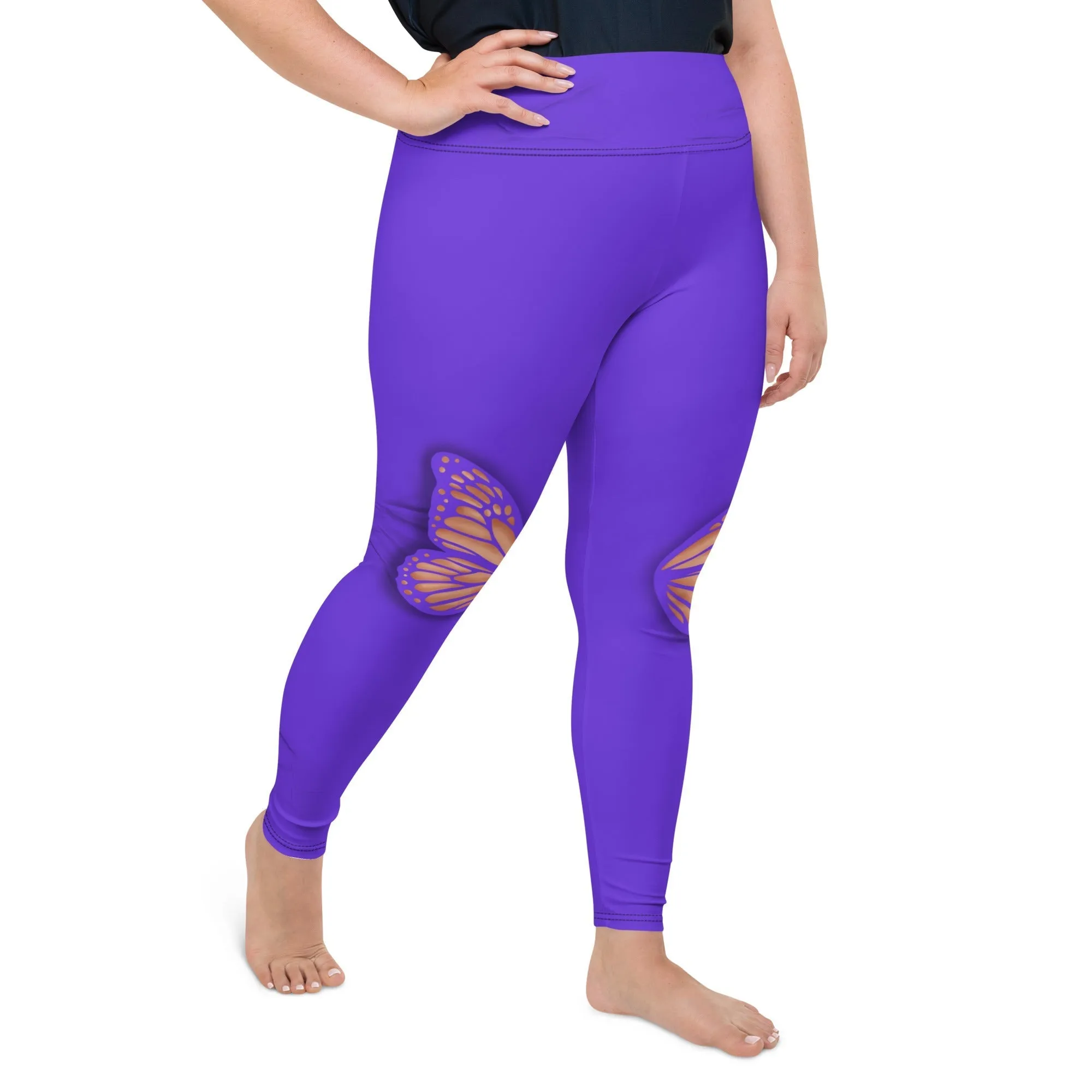 Butterfly Cut Out Plus Size Leggings