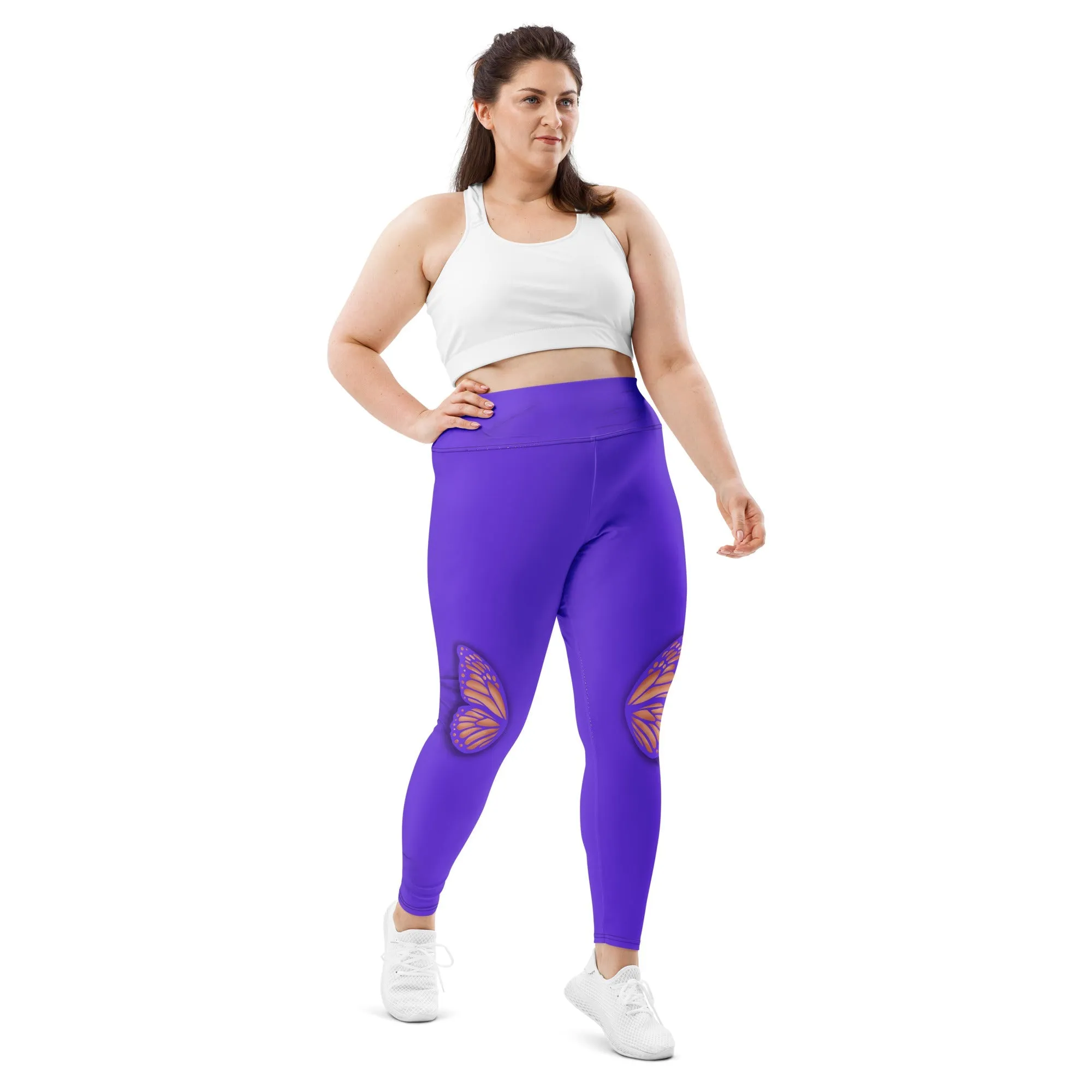 Butterfly Cut Out Plus Size Leggings