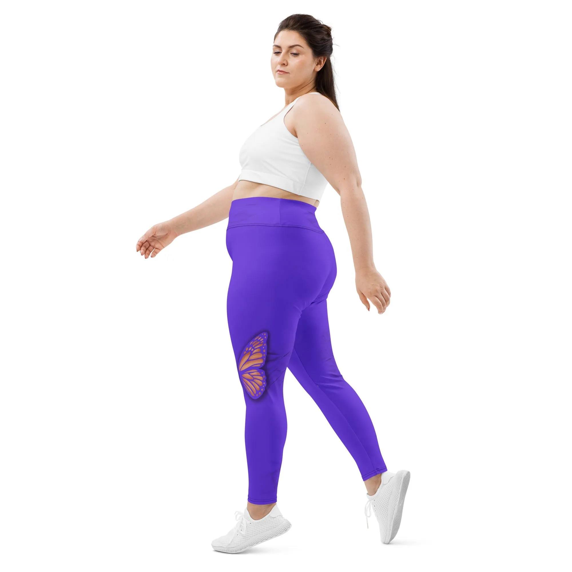 Butterfly Cut Out Plus Size Leggings