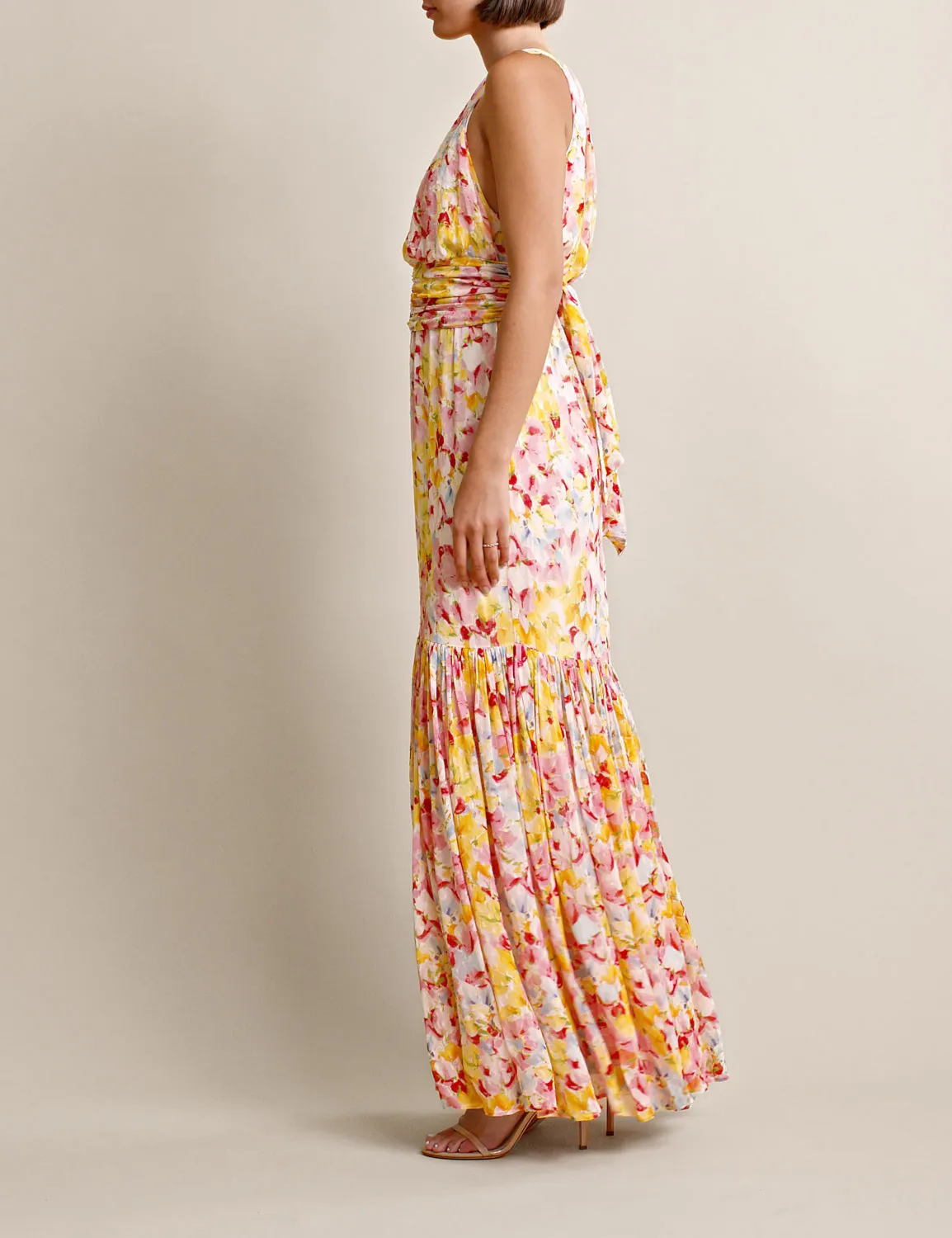 byTiMo - Dotted Georgette Halterneck Dress