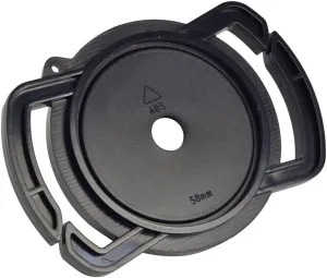Camera Buckle Lens Cap Holder Keeper for Canon Nikon Sony Olympus Fujifilm Pentax Panasonic Sigma DSLR/SLR/Evil Camera Lens Cap-Black ABS Plastic (52mm 58mm 67mm)