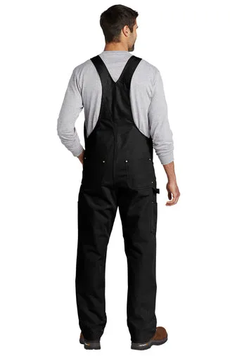 Carhartt Duck Unlined Bib Overalls / Black / B.O.L.T Toboggan Team