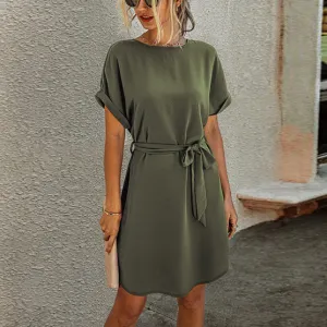 Casual Chic Button Back T-Shirt Dress
