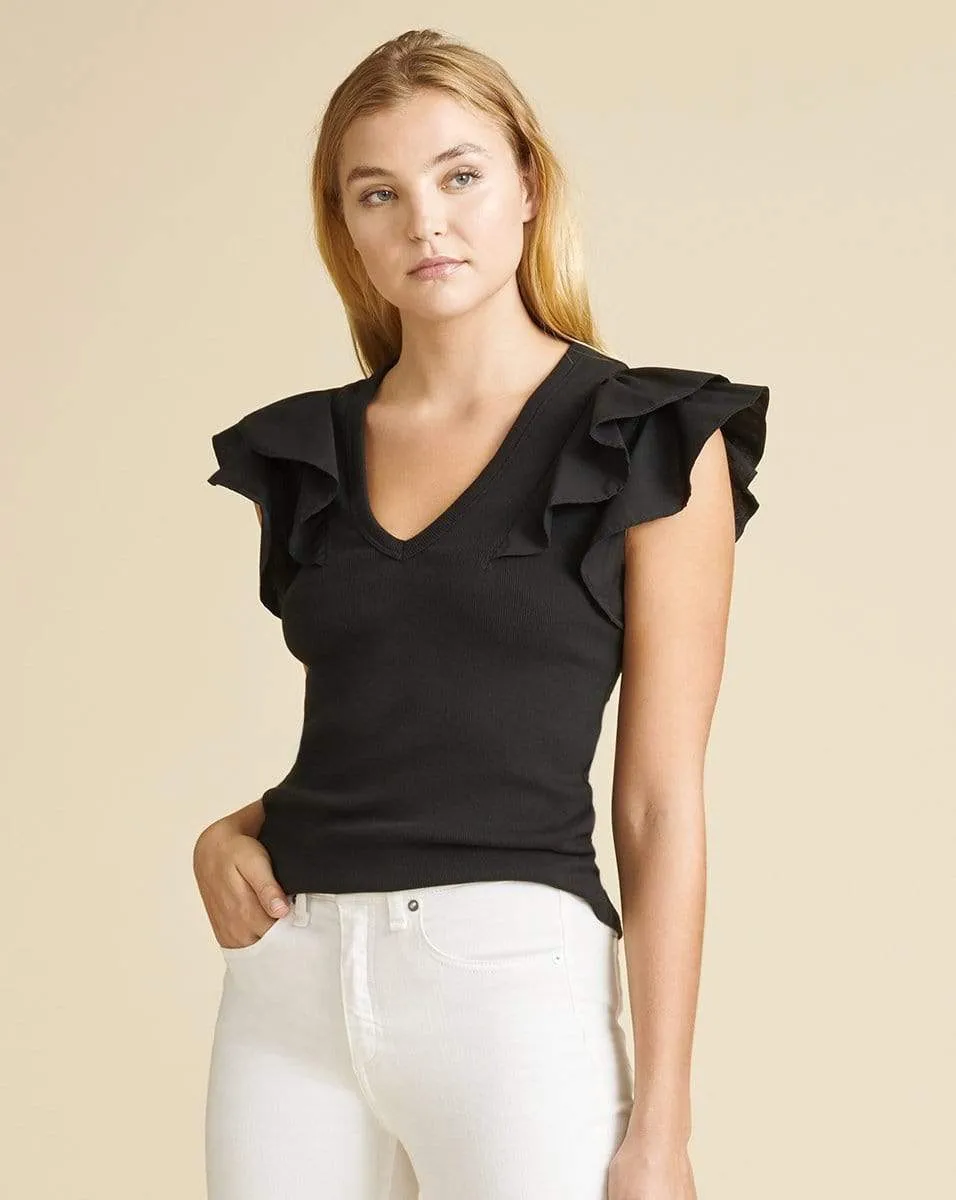 Cathie Ruffled Top