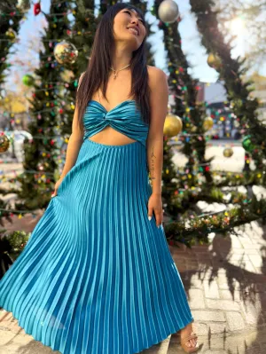 Celeste Pleat Twist Dress