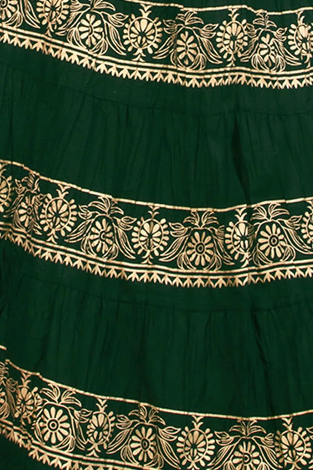Chandrakala Flowy Long Skirt for Women A Line Casual Beach Party Holiday Maxi Skirts (S113-P)