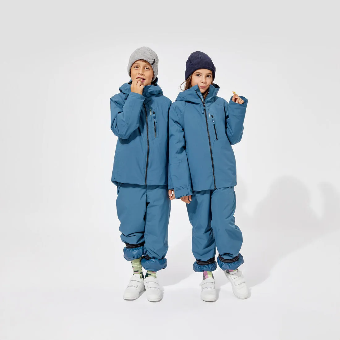 CHILDREN'S WARM AND WATERPROOF SKI TROUSERS  -500 PNF